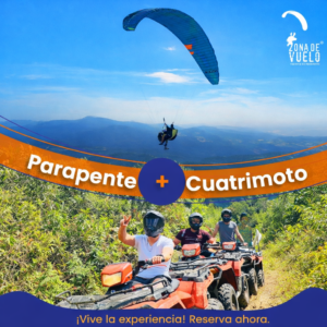 Experiencia Parapente + Cuatrimoto — Combo Aventura
